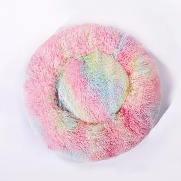 Faux Fur Donut Dog Bed